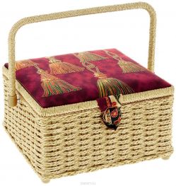 Шкатулка для рукоделия Grace & Glamour "Индийская роскошь", 23,5 х 23,5 х 14,5 см