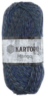 Пряжа для вязания Kartopu "Mango", цвет: зеленый, синий, серый (D2204), 170 м, 100 г, 5 шт