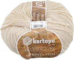 Пряжа для вязания Kartopu "Merino Yun", цвет: светло-бежевый (K838), 170 м, 100 г, 5 шт