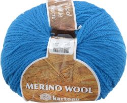 Пряжа для вязания Kartopu "Merino Yun", цвет: синий (K522), 170 м, 100 г, 5 шт