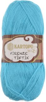 Пряжа для вязания Kartopu "Firenze Tiftik", цвет: бирюзовый (K515), 525 м, 100 г, 5 шт