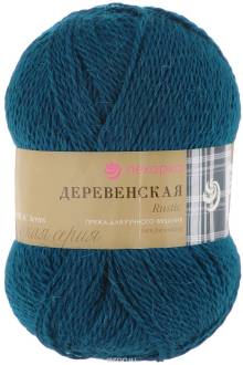 Пряжа для вязания Пехорка "Деревенская", цвет: морская волна (14), 250 м, 100 г, 10 шт
