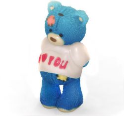 Пластиковая форма 3D Выдумщики "Медведь Тедди I Love you", 2 половинки, цвет: прозрачный, высота 8,5 см