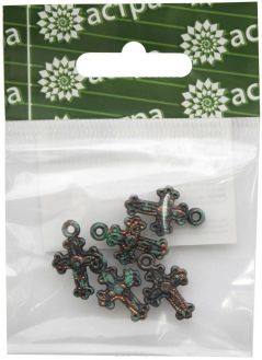 Бусины "Астра", 21 х 14 х 3 мм, 5 шт. 7715542_2853