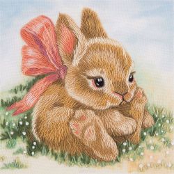Набор для вышивания крестом Panna "Крольчонок", 9 х 9 см