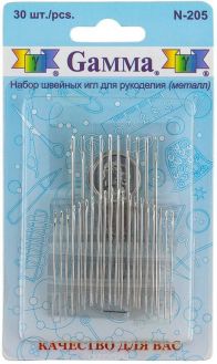 Набор швейных игл "Gamma", для рукоделия, 30 шт