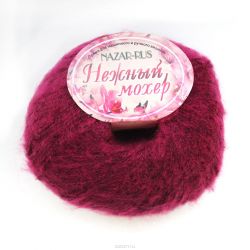 Пряжа для вязания Nazar-Rus "Нежный мохер", цвет: фуксия (875), 175 м, 25 г, 10 шт