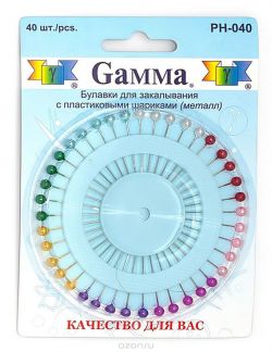 Булавки для шитья Gamma "Ромашка", 40 шт