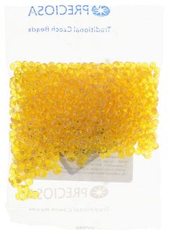 Бисер Preciosa "Farfalle", желтый (86010), размер 3,2/6,5, 50 г