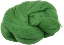 Шерсть для валяния "Gamma", полутонкая, цвет: киви (1362), 50 г
