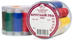 Набор ниток "Круглый год", 45ЛЛ, 150 м, 12 шт