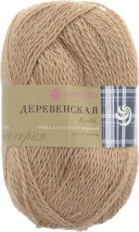 Пряжа для вязания Пехорка "Деревенская", цвет: лама (337), 250 м, 100 г, 10 шт