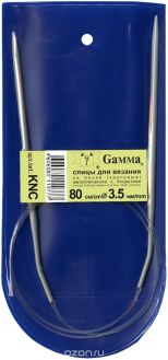 Спицы "Gamma", металлические, с покрытием, круговые, диаметр 3,5 мм, длина 80 см, 2 шт