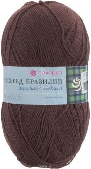Пряжа для вязания Пехорка "Кроссбред Бразилии", цвет: грильяж (173), 500 м, 100 г, 5 шт