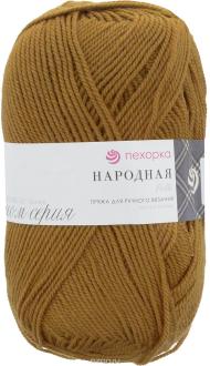 Пряжа для вязания Пехорка "Кроссбред Бразилии", цвет: горчица (447), 500 м, 100 г, 5 шт