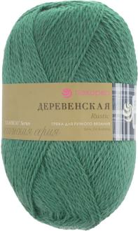 Пряжа для вязания Пехорка "Деревенская", цвет: малахит (600), 250 м, 100 г, 10 шт