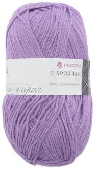Пряжа для вязания Пехорка "Народная", цвет: лаванда (329), 220 м, 100 г, 5 шт