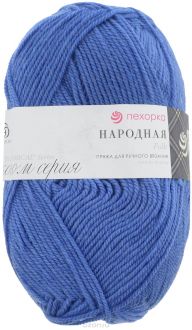 Пряжа для вязания Пехорка "Народная", цвет: арктика (420), 220 м, 100 г, 5 шт