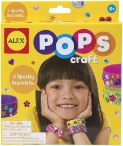 Alex Набор для творчества Pops Craft Создай 3 блестящих браслета со стразами