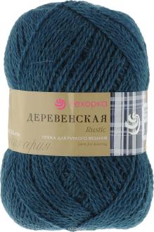 Пряжа для вязания Пехорка "Деревенская", цвет: морская волна (14), 250 м, 100 г, 10 шт