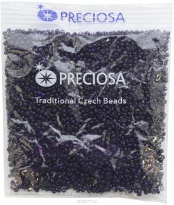 Бисер Preciosa "Ассорти", непрозрачный, цвет: синий (19а), 10/0, 50 г