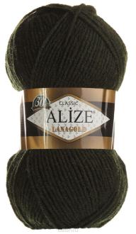 Пряжа "Lana Gold" 100 г, 240 м. (50% шерсть, 50% акрил) ТУ. 364095_567