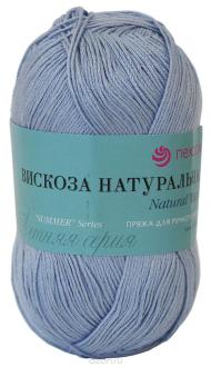 Пряжа Пехорка "Вискоза натуральная", 100 г, 400 м, цвет: 60 светло-голубой, 5 шт. 360012