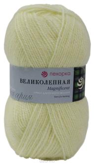 Пряжа для вязания Пехорка "Великолепная", цвет: слоновая кость (23), 300 м, 100 г, 10 шт