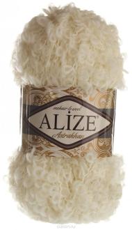 Пряжа для вязания Alize "Astrakhan", цвет: молочный (01), 150 м, 100 г, 5 шт