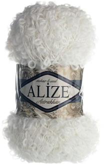 Пряжа для вязания Alize "Astrakhan", цвет: белый (55), 150 м, 100 г, 5 шт