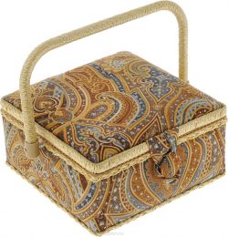 Шкатулка для рукоделия Grace & Glamour "Zic-Zac", 19,5 х 19,5 х 10,5 см. 581331/ZA-06730