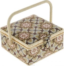 Шкатулка для рукоделия Grace & Glamour "Zic-Zac", 19,5 х 19,5 х 10,5 см. 581353/ZA-06730