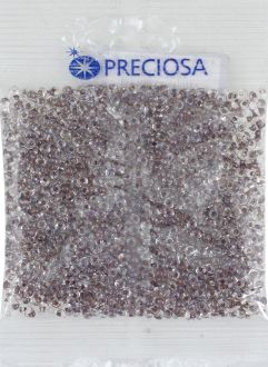 Бисер Preciosa "Drops", прозрачный, с цветным центром, цвет: светло-коричневый (38618), 8/0, 50 г