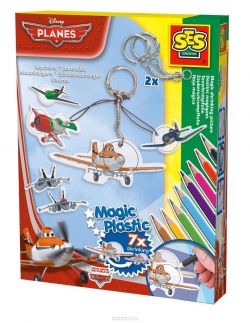 SES Creative Набор для создания украшений Магические сжимающиеся картинки Disney Самолеты