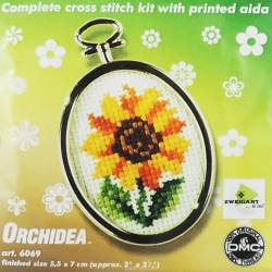 Набор для вышивания "Orchidea", 5,5 х 7 см. 6069