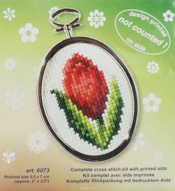 Набор для вышивания крестом "Orchidea", 5,5 х 7 см. 6073
