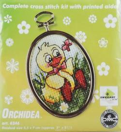 Набор для вышивания крестом "Orchidea", 5,5 х 7 см. 6246