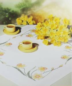 Набор для вышивания крестом Rico Design "Салфетка", 80 х 80 см. 67004-52-22