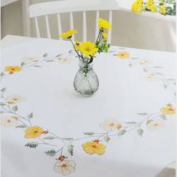 Набор для вышивания крестом Rico Design "Салфетка", 90 х 90 см. 67248-52-21