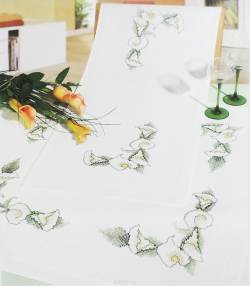 Набор для вышивания крестом Rico Design "Салфетка", 80 х 80 см. 68223-52-22
