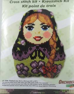 Набор для вышивания Orchidea "Подушка. Матрешка", 37,5 х 47,5 см. 9298