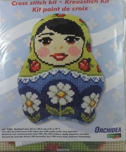 Набор для вышивания Orchidea "Подушка. Матрешка", 37,5 х 47,5 см. 9300