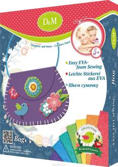 D&M Набор для создания сумочки Цветы и птицы