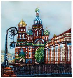 Набор для вышивания бисером Hobby & Pro "Спас на крови", 20 х 22 см