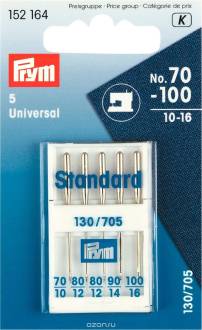 Набор игл для швейных машин "Prym", №70-100, 5 шт