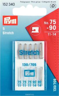 Набор игл для швейных машин "Prym", стрейч, №75, 90, 5 шт