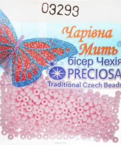 Бисер "Preciosa", непрозрачный, цвет: розовая гвоздика (03293), 10/0, 5 г. 544203_03293
