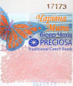 Бисер "Preciosa", непрозрачный, глянцевый, цвет: нежно-розовый (17173), 10/0, 5 г
