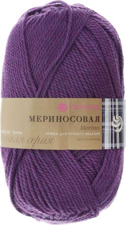 Пряжа для вязания Пехорка "Мериносовая", цвет: ежевика (191), 200 м, 100 г, 10 шт