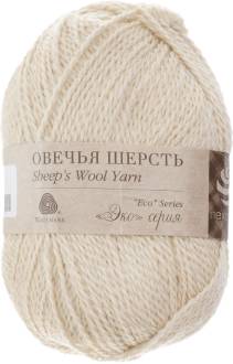 Пряжа для вязания Пехорка "Овечья шерсть", цвет: суровый (166), 200 м, 100 г, 10 шт